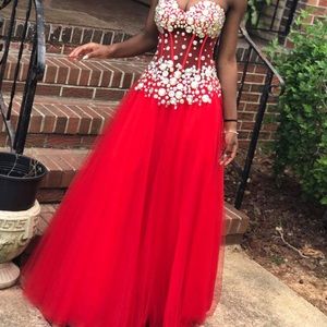 Red Jovani Ball Gown
